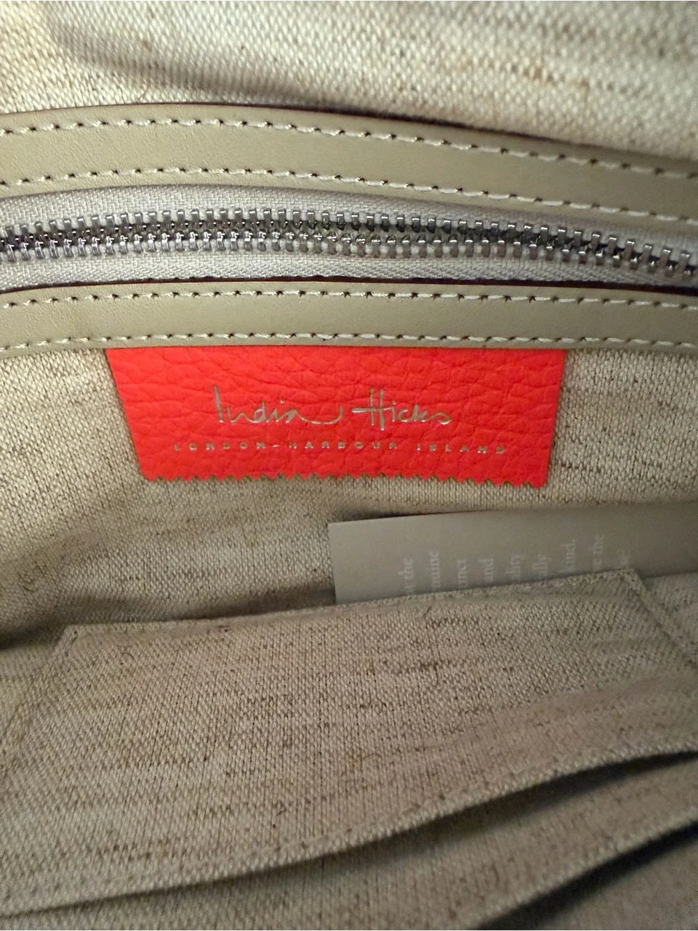 India Hicks Siesta Canvas Clutch Wristlet Zip Pouch Island Print Travel Bag